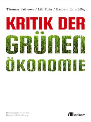 cover image of Kritik der Grünen Ökonomie